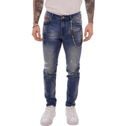 Icon Ανδρικό Τζιν Παντελόνι Slim Εφαρμογή Μπλε IUD010
