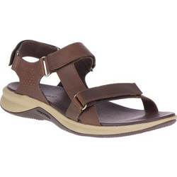 Merrell Tideriser Luna Δερμάτινα Ανδρικά Πέδιλα Καφέ J03362746