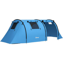 Outsunny Σκηνή Camping Τούνελ 4 Ατόμων 4 Εποχών 470x220x150cm A20-400V00LB