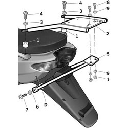 Shad Σχάρα Μηχανής για Yamaha Neos 50 '09-'12