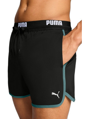 Puma Ανδρικό Μαγιό Σορτς με Σχέδια Μαύρο 947513