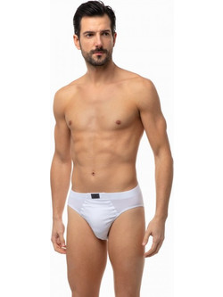 Minerva Sporties Ανδρικά Σλιπ Βαμβακερά Λευκά 2Pack 90-29304