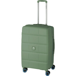 Dielle 210 Βαλίτσα Μεσαία 67x43x29cm με 4 Ρόδες Πράσινη