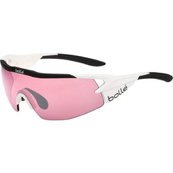 Bolle 12499 Γυαλιά Ηλίου Μάσκα Κοκάλινα Λευκά με Ροζ Φακό