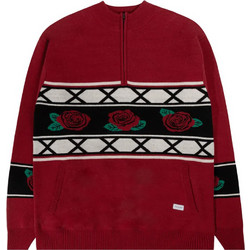 The Hundreds Ανδρικό Πουλόβερ με Φερμουάρ Κόκκινο HUNT22W102018-BUR