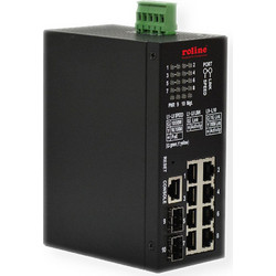 Roline 21.13.1137 Managed L2 Switch με 8 Θύρες Ethernet 1000Mbps και 2 SFP θύρες