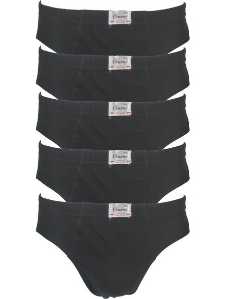 Onurel Ανδρικά Σλιπ Βαμβακερά Μαύρα 5Pack 303