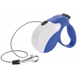 Ferplast Amigo Cord Πτυσσόμενο Λουρί Σκύλου έως 12kg 3m Λευκό Μπλε