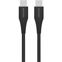 Swissten USB-C to USB-C 100W 1.5m Black 8595217487109