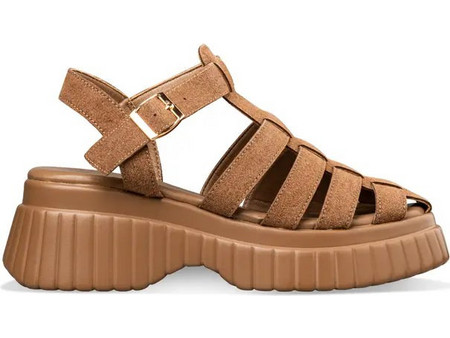 Envie Shoes Καλοκαιρινές Γυναικείες Πλατφόρμες Κλειστές Χαμηλές Ταμπά E96-23360-36