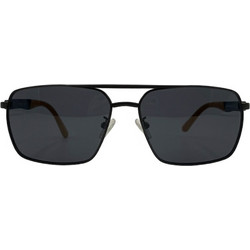 Enzo BB6307 C4 Ανδρικά Γυαλιά Ηλίου Aviator Μεταλλικά Μαύρα με Μαύρο Φακό