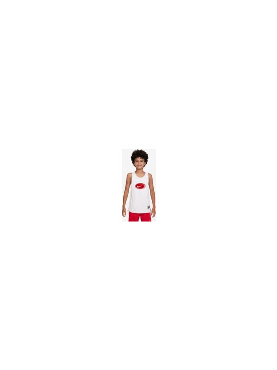 Nike Παιδικό T-Shirt Αμάνικο Λευκό Κόκκινο FN8348-100