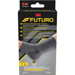 Futuro Premium Compression Ankle Sleeve Αθλητική Επιστραγαλίδα Ελαστική Γκρι 49004