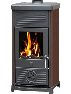 Plamen Maestral Brown Ατσάλινη Ξυλόσομπα 9kW