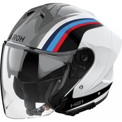Airoh H21 Arrow Grey White Blue Black Κράνος Μηχανής Jet 1360gr