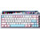 Aula AMG65 Ασύρματο Μηχανικό Gaming Πληκτρολόγιο 65% με Light Feather Διακόπτες RGB Pink