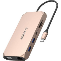 Orico USB-C Docking Station με HDMI PD Ethernet XCR-X22-RG-BP