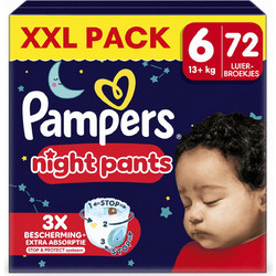 Pampers Night Pants XXL Πάνες Βρακάκι No6 13+kg 72τμχ