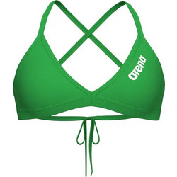 Arena Swim Tie Back Solid Αθλητικό Bikini Top Τριγωνάκι Πράσινο 004768-610