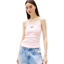 Tommy Jeans Γυναικείο Καλοκαιρινό Crop Top Βαμβακερό Ροζ DW0DW20241-TH3