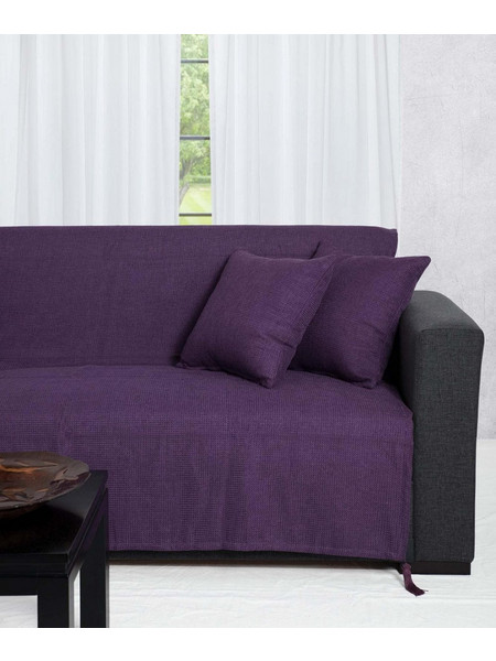 Silk Fashion Ριχτάρι Τριθέσιου Καναπέ 180x300 9925 Μωβ