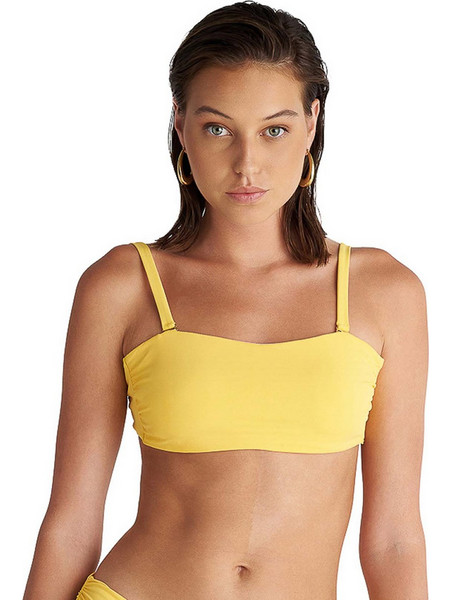 BLU4U Solids Bikini Top Strapless με Ενίσχυση Κίτρινο 26366073-08