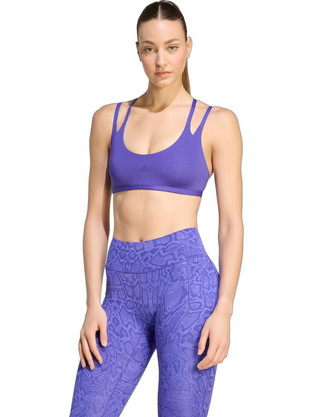 Adidas Optime Workout Αθλητικό Μπουστάκι με Μέτρια Στήριξη & Αφαιρούμενη Ενίσχυση Μωβ KS6041