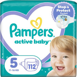 Pampers Active Baby Πάνες No5 11-16kg 112τμχ