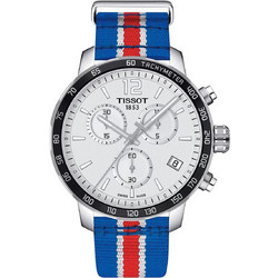 Tissot Ανδρικό Ρολόι Χρονογράφος με Μπλε Υφασμάτινο Λουράκι T09541717371
