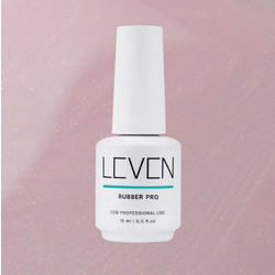 Leven Sugar Pink Rubber Base Ημιμόνιμο Βερνίκι Νυχιών 15ml