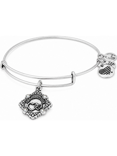 Alex and Ani Γυναικείο Βραχιόλι Βέργα με Καρδιά Ασημί A18BILY05RS