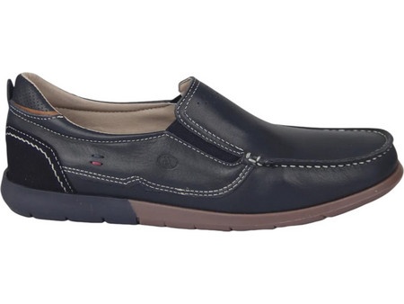 Luisetti Ανδρικά Μοκασίνια Loafers Δερμάτινα Navy Μπλε 29305NA