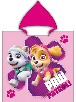 Borea Paw Patrol Παιδικό Πόντσο Θαλάσσης Microfiber Ροζ 55x110cm 034697111259