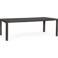 Kare Design Kiplin Ορθογώνιο Τραπέζι Κήπου Αλουμινίου Ανθρακί 180x100x78cm