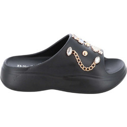 B-Soft Γυναικείες Παντόφλες Καλοκαιρινές Flatforms Μαύρες 282-32025