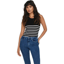 Only Γυναικείο Καλοκαιρινό Top Ριπ Μαύρο 15318407