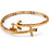 Alex and Ani Γυναικείο Βραχιόλι Βέργα με Άγκυρα Xρυσό V16W28RG