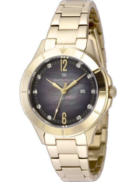 TechnoMarine Luna Γυναικείο Ρολόι με Χρυσό Μεταλλικό Μπρασελέ TM-826003