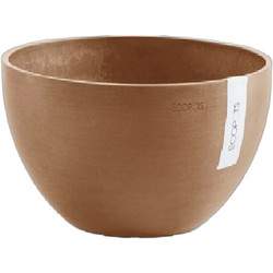 Ecopots Brussels Γλάστρα Στρογγυλή Πλαστική Τερακότα 30x14cm EBR74.00130TC