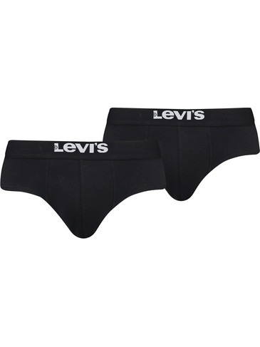 Levi's Ανδρικά Σλιπ Βαμβακερά Μαύρα 2Pack 701223909-001
