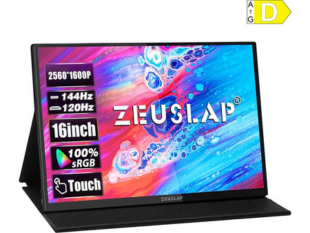 ZEUSLAP P16KT IPS Φορητό Monitor 16" 2560x1600 QHD 144Hz 3ms