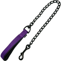 Gloria Pets Classic Λουρί Σκύλου Ατσάλινο 0.6m x 4mm Μωβ