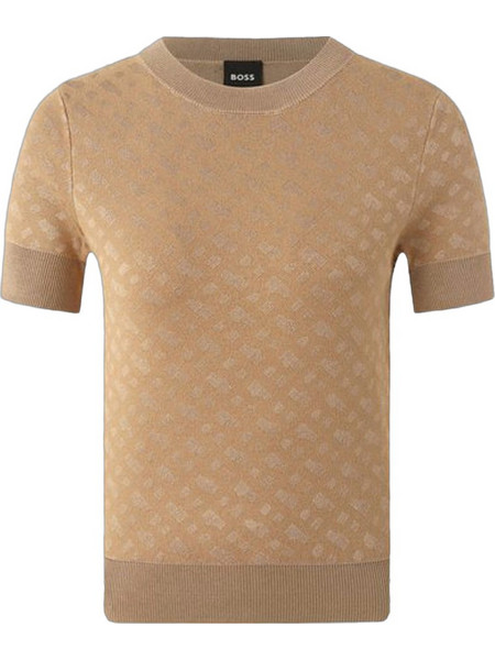 Hugo Boss Γυναικείο Χειμερινό Top Πλεκτό Καφέ 50542290-260