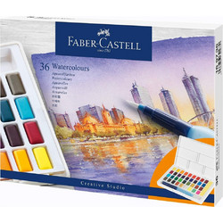 Faber-Castell Σετ Νερομπογιές με Πινέλο 36 Χρώματα 169736