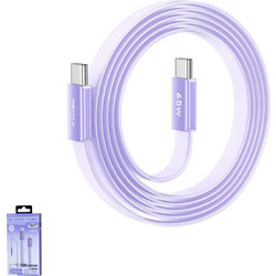Remax CB35 Flat USB-C to USB-C 65W 1.2m Purple