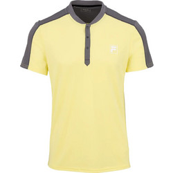 Fila Ανδρική Αθλητική Μπλούζα Polo Κίτρινη TFM262356-2181