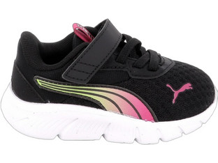 Puma Flex Focus Παιδικά Sneakers Μαύρα Φούξια Κίτρινα 313849-01