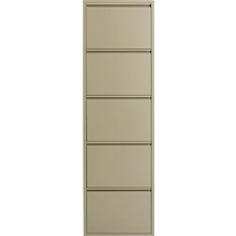 Kare Design Παπουτσοθήκη Μεταλλική Caruso 5 Χακί M50xΠ15xΥ173cm KA-71553