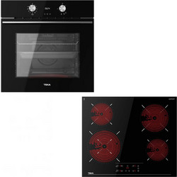 Teka Φούρνος Ηλεκτρικός Άνω Πάγκου 70lt 60cm HLB8418PBK με Κεραμικές Εστίες TBC64120TCSBK