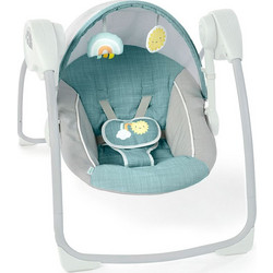 Ingenuity Sun Valley Canopy Portable Swing Relax Μωρού Κούνια με Μουσική έως 9kg Βεραμάν 16905
